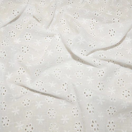 Батист вышитый "Ришелье" (белый) 5