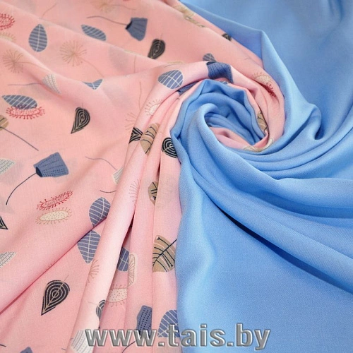 Штапель (голубой)