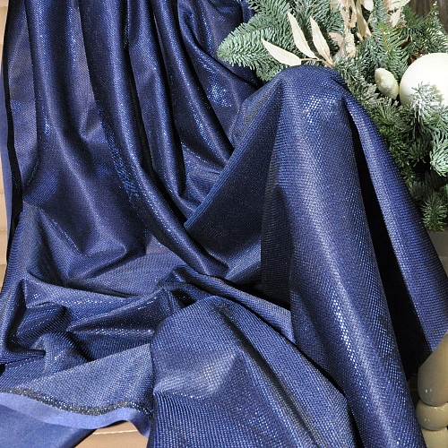 Трикотаж "Лунный свет" (темно-синий)