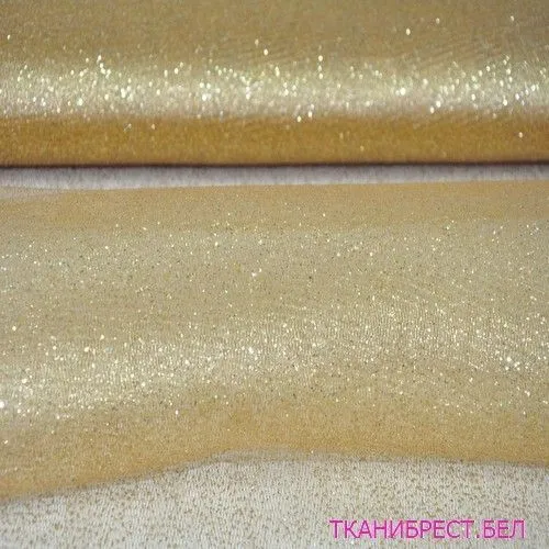 Фатин с блестками (золото)