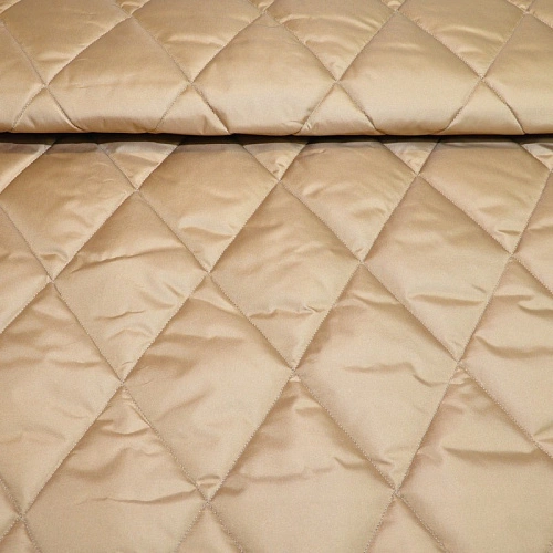 Плащевка стеганая "Ромбик" (Camel) 