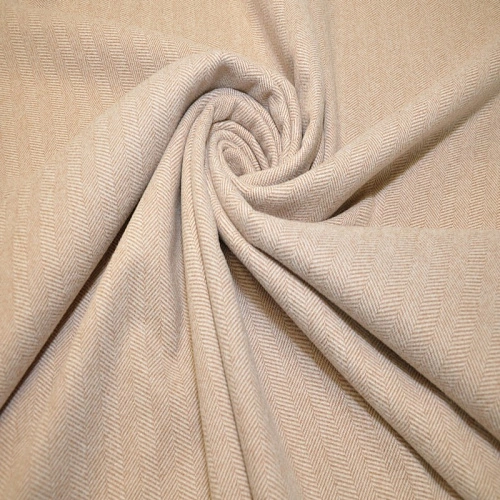 Пальтовый трикотаж Елочка  (беж)