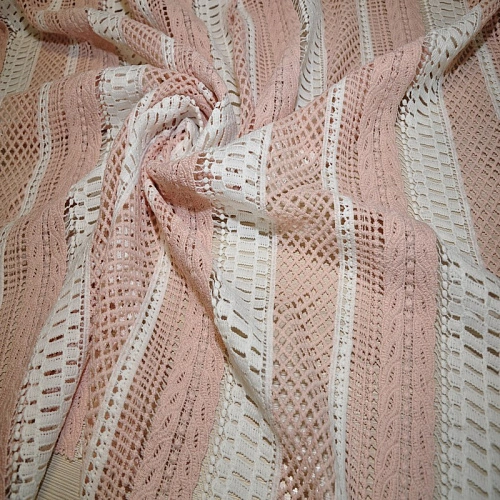 Кружево макраме (молочный+пудра)