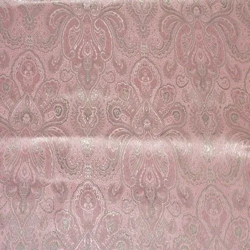 Парча жаккард (нежно розовый с серебром)