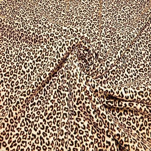 Штапель "Твил" Лео на бежевом фоне