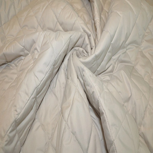 Плащевка стеганая "Ромбик" (светло-серый)