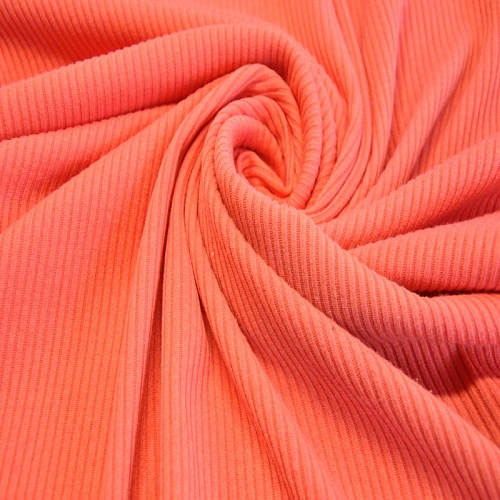 Трикотаж "Рубчик" (коралловый)