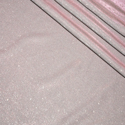 Трикотаж "Лунный свет" (серебро+розовый)