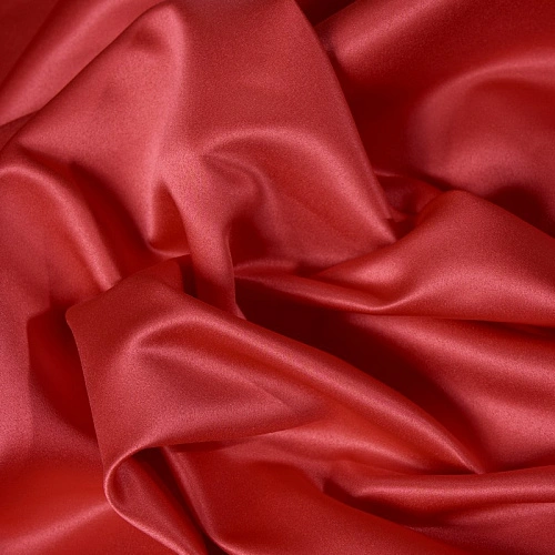 Атлас свадебный (яркий коралл)