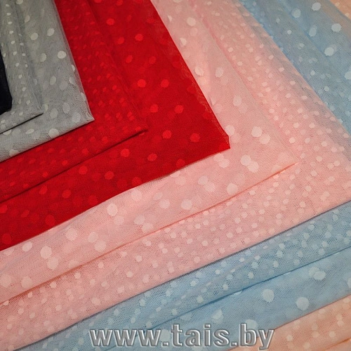 Сетка горох 1см (красный)