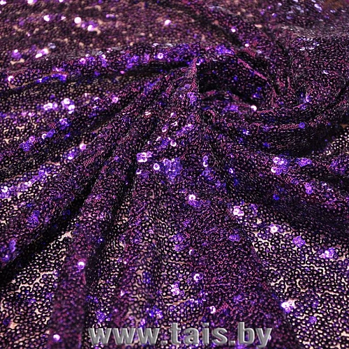 Пайетки на сетке (фиолетовый)