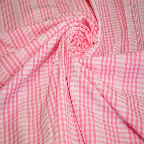 Рубашечный хлопок с кружевом, розовый