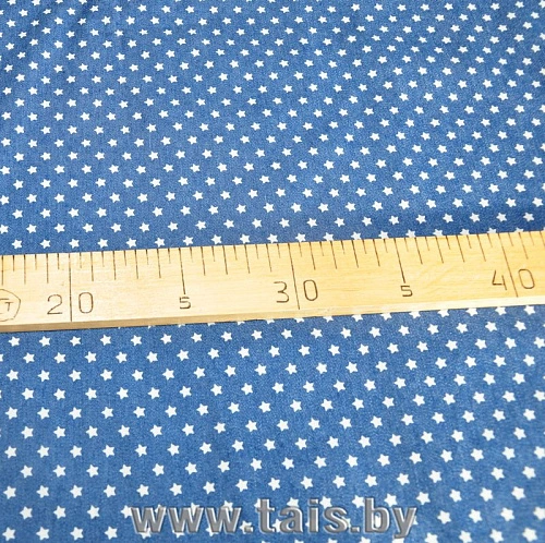 Джинс принт Звезды мелкие (светло-синий)