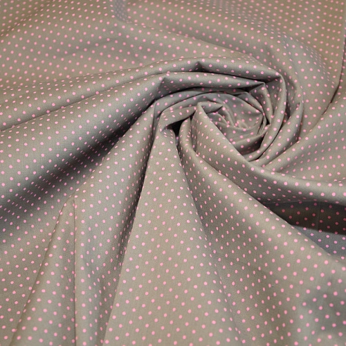 Поплин горох (серый)