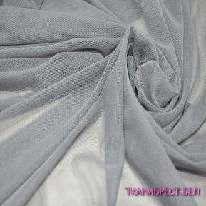 Ткань Сетка стрейчевая (серый)