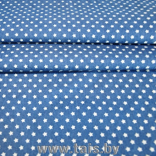 Джинс принт Звезды мелкие (светло-синий)