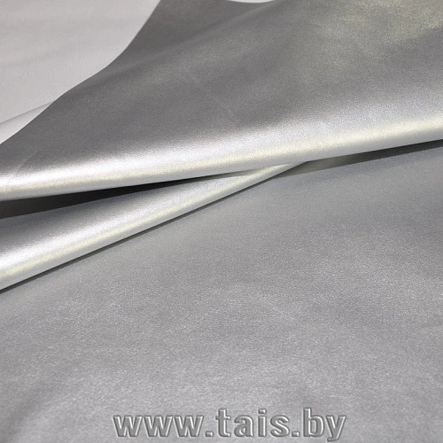 Кожзам на трикотаже (серебро)