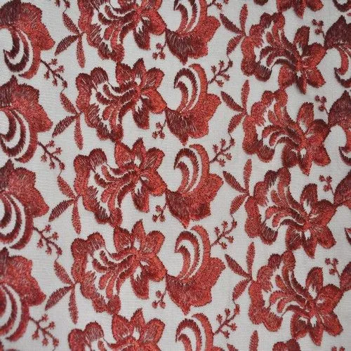 Гипюр Индонезия (темно-красный)