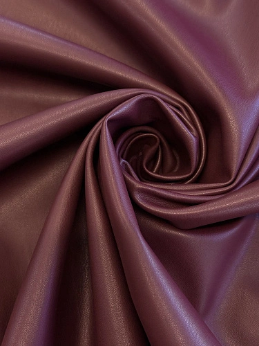 Экокожа на замшевой основе (бургунди)