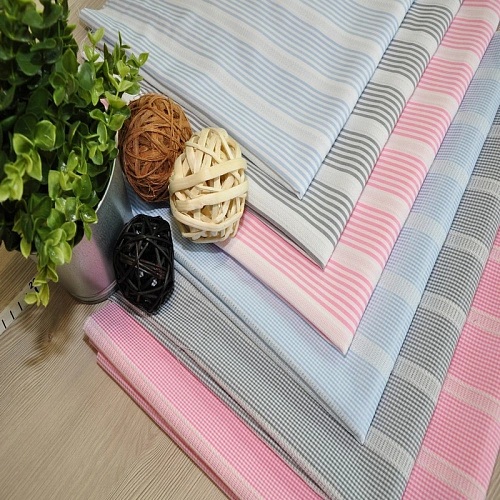 Рубашечный хлопок с кружевом (голубой)