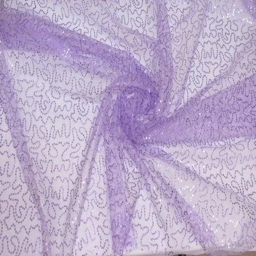 Пайетки на фатине (фиолетовый)