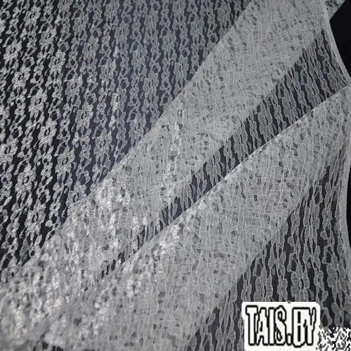 Гипюр тонкий, белый