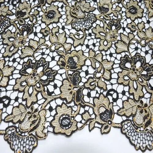 Кружево (черный с пайетками)
