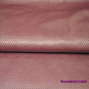 Кожа перфорированная (бордовый)