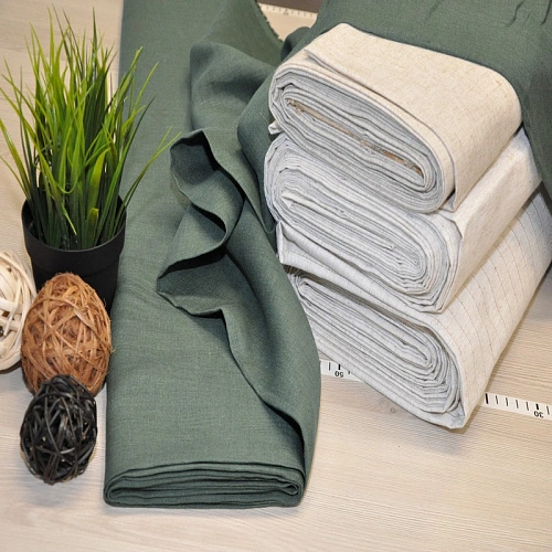 Лен рубашечный (натуральный )