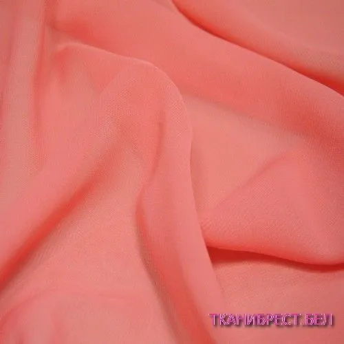 Шифон коралловый