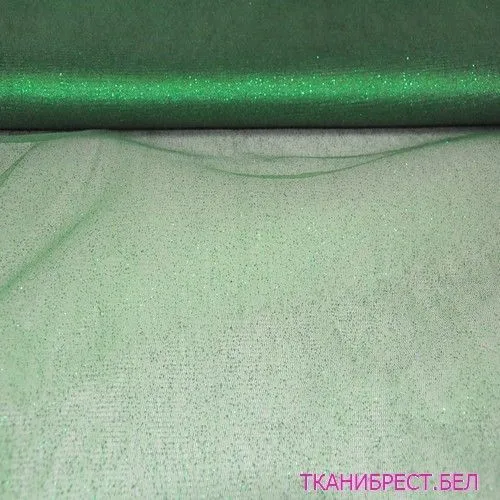 Фатин с блестками (зеленый)