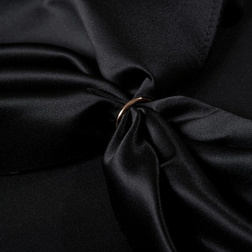 Атлас свадебный, черный