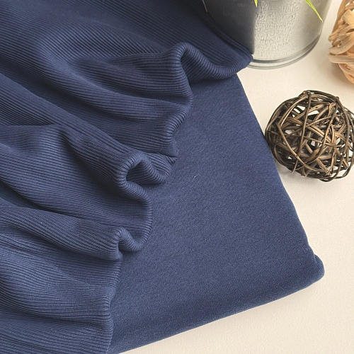 Футер 3-х нитка с эффектом велюра (индиго)