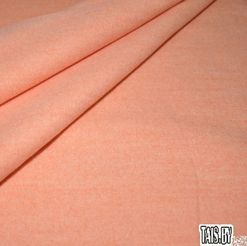 Пальтовая "Кашемир меланж"(персиковый)