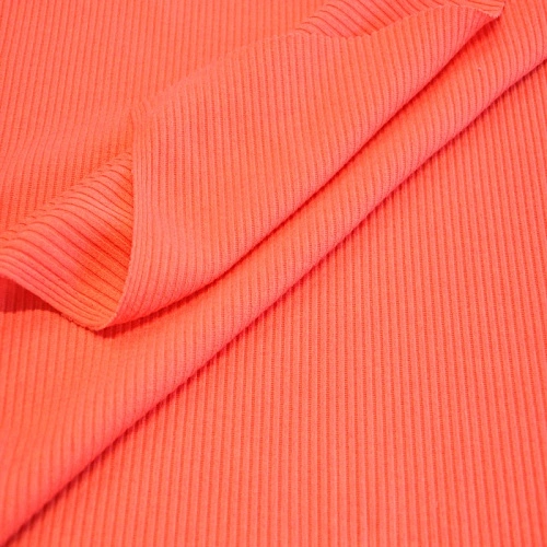 Трикотаж "Рубчик" (коралловый)