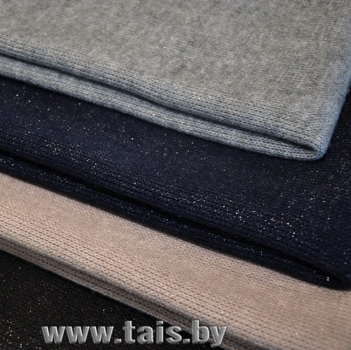 Трикотаж с люрексом (Серый)