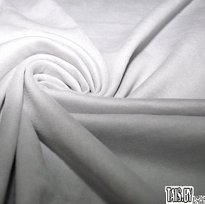 Замша на трикотаже (светло-серый)