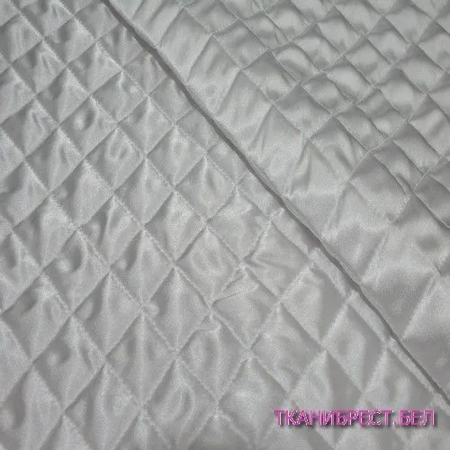 Атлас стеганый на синтепоне (белый)
