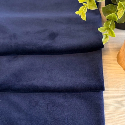 Велюр "Бамбук" (Синий)