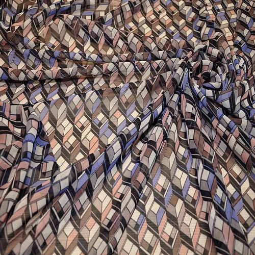 Шифон принт "Геометрия 2"