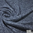 Трикотаж Ангора меланж с начесом (темный синий)