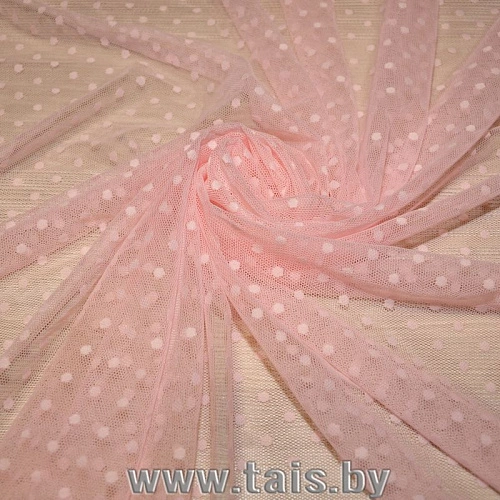 Сетка горох мелкий (розовый)