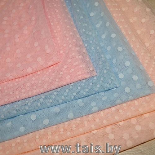 Сетка горох мелкий (розовый)