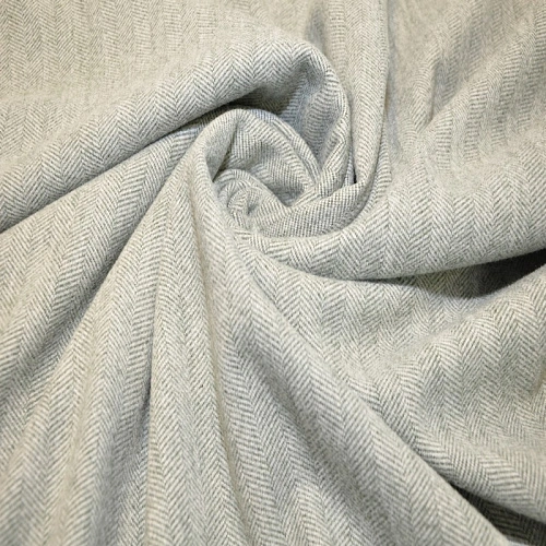 Пальтовый трикотаж Елочка  (снежная мята)