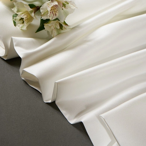 Атлас свадебный (молоко)