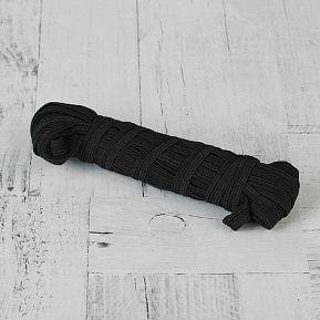 Тесьма эластичная (резинка) шир:8мм (черный)