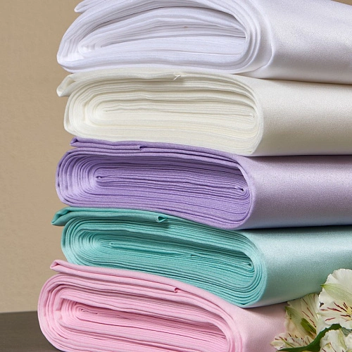 Атлас свадебный (розовая пудра)