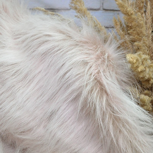 Мех длинноворсовый (пудра)