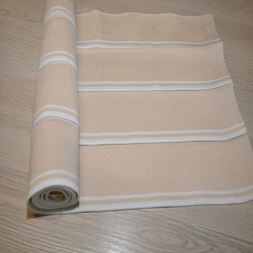 Манжет трикотажный (св. бежевый+молочный)