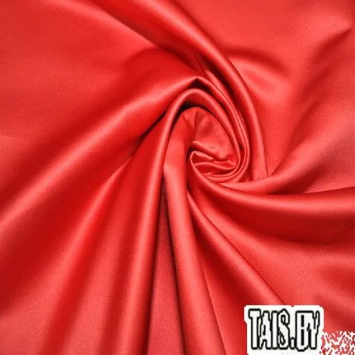 Атлас свадебный (красный)